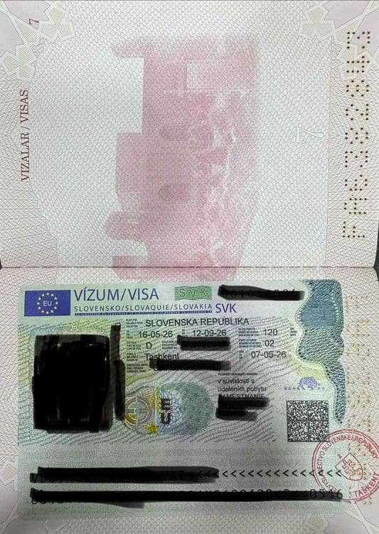 Виза в Словакию и Израиль — 1
