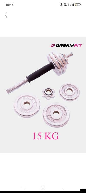 Yig‘ma Gantel To‘plami 15 kg Kofrali — 2