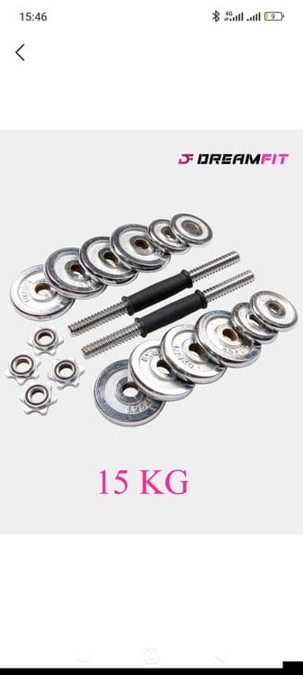 Yig‘ma Gantel To‘plami 15 kg Kofrali — 4