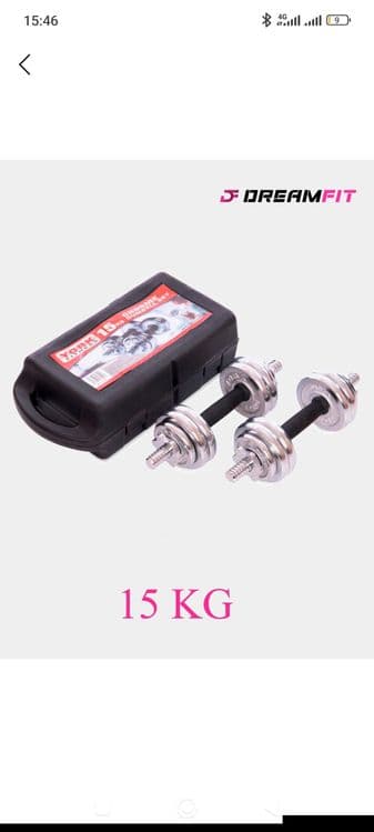 Yig‘ma Gantel To‘plami 15 kg Kofrali — 5