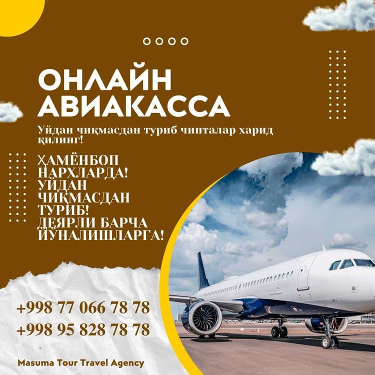 Turli yo'nalishlarga aviachiptalar! Onlayn aviakassa! Aviabiletlar! — 2