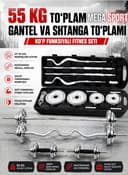Gantel shtanga to'plami