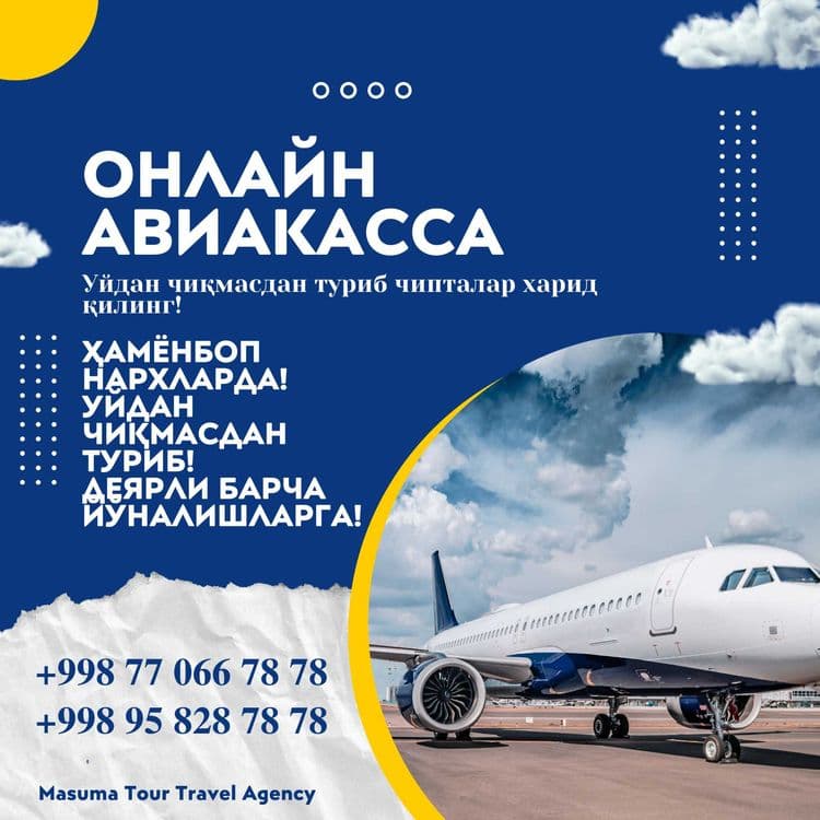Турли йўналишларга авиачипталар! Онлайн авиакасса! Авиабилетлар! — 1