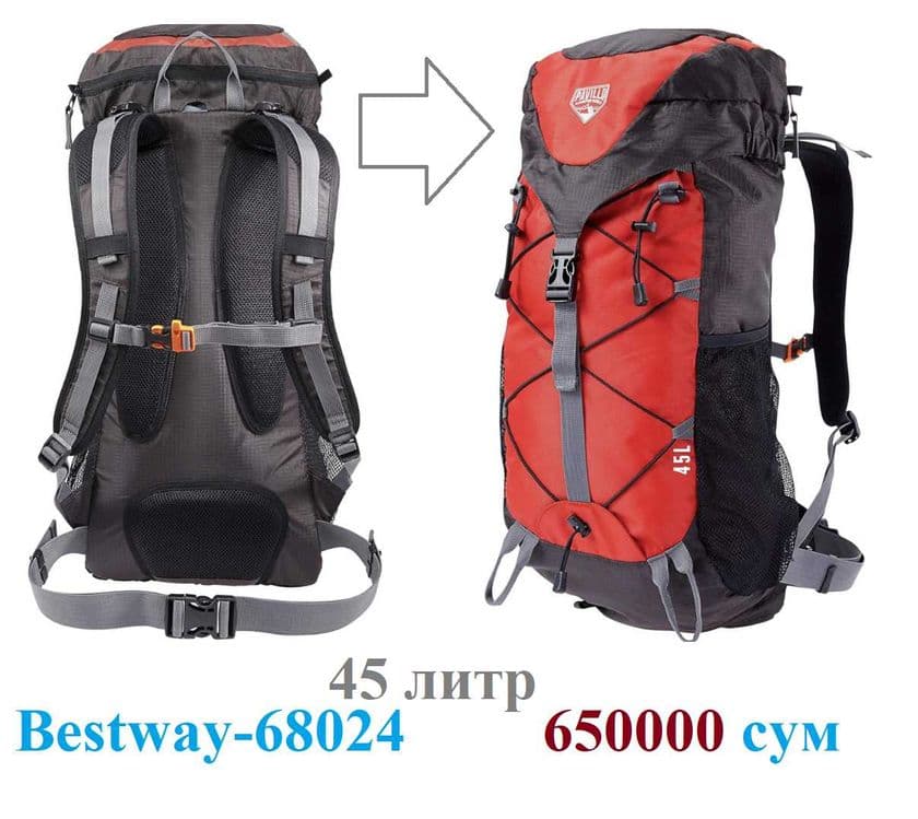 Рюкзак туристический походный BESTWAY-30х45х65 литр Доставка бесплатно — 3