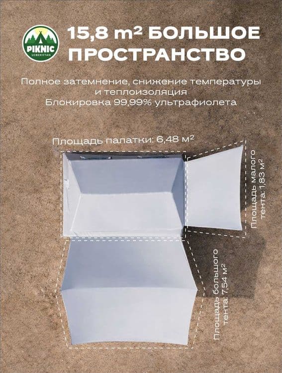 Надувная палатка для пикника. — 2
