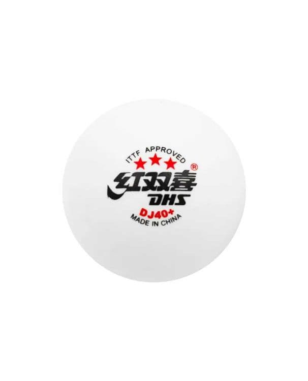 Мячи для настольного тенниса DHS 3*** DJ40+ WTT ITTF, белые, 6 шт — 6