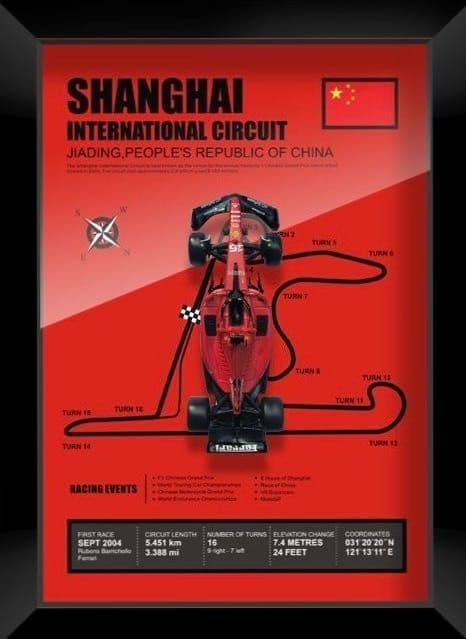 Постер с трассой из F1 — 7