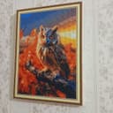 Картина Сова стразы.