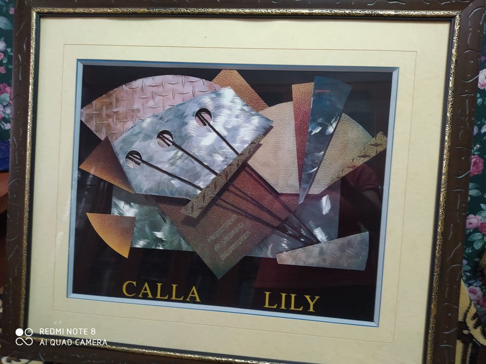 Картина "Galla LiLy" в рамке со стеклом — 2