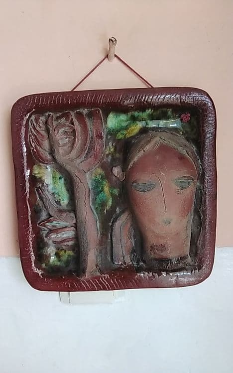 Картина из глины. — 2
