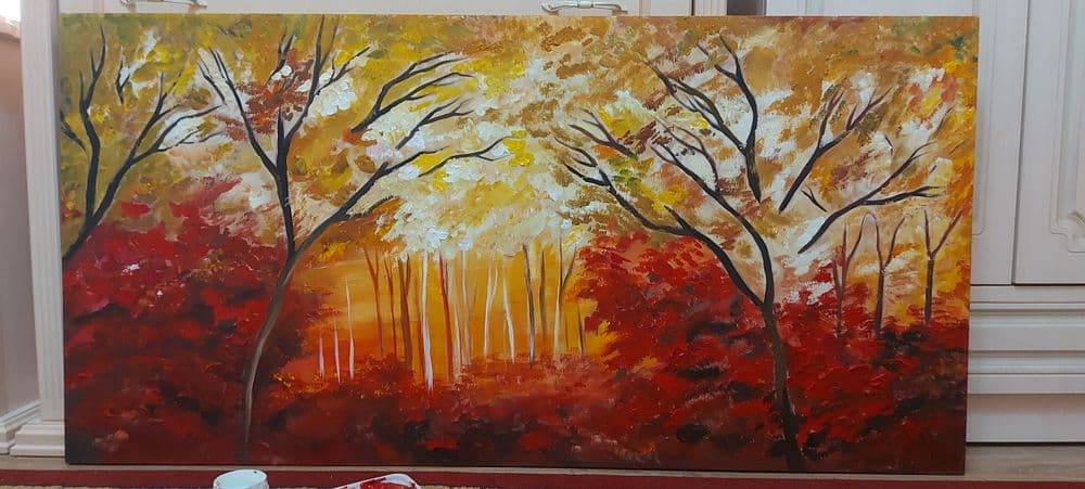Картина "Красный лес" — 3