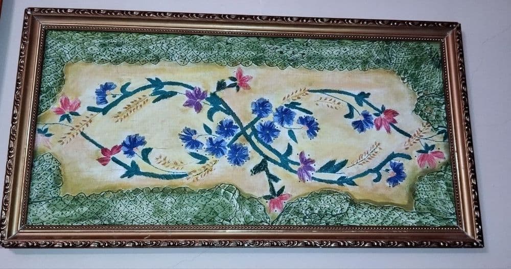 картины крестиком и винтажное пано — 4