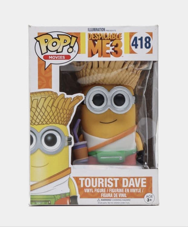 Funko POP в наличии! Гадкий Я 3 - Tourist Dave №418 (Миньоны) — 1