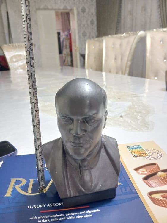 Металический бронзвий Бюст ленина старинний — 1