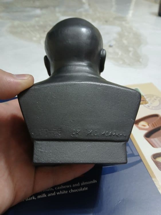 Металический бронзвий Бюст ленина старинний — 3