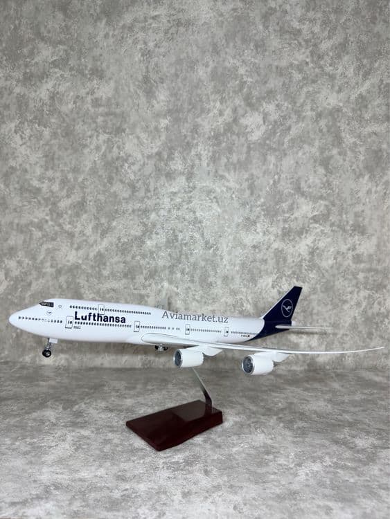 Самолет модель (BOEING-747-LUFTHANSA) с Led подсветкой — 3