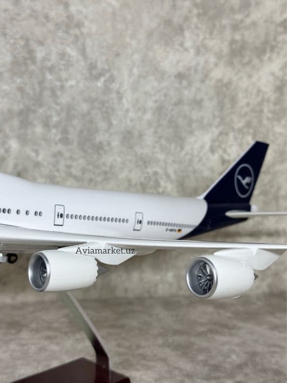 Самолет модель (BOEING-747-LUFTHANSA) с Led подсветкой — 5