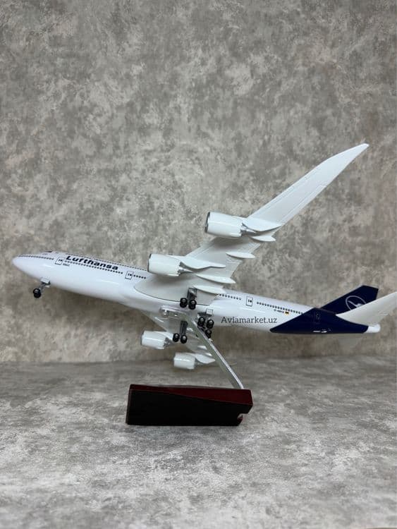 Самолет модель (BOEING-747-LUFTHANSA) с Led подсветкой — 7