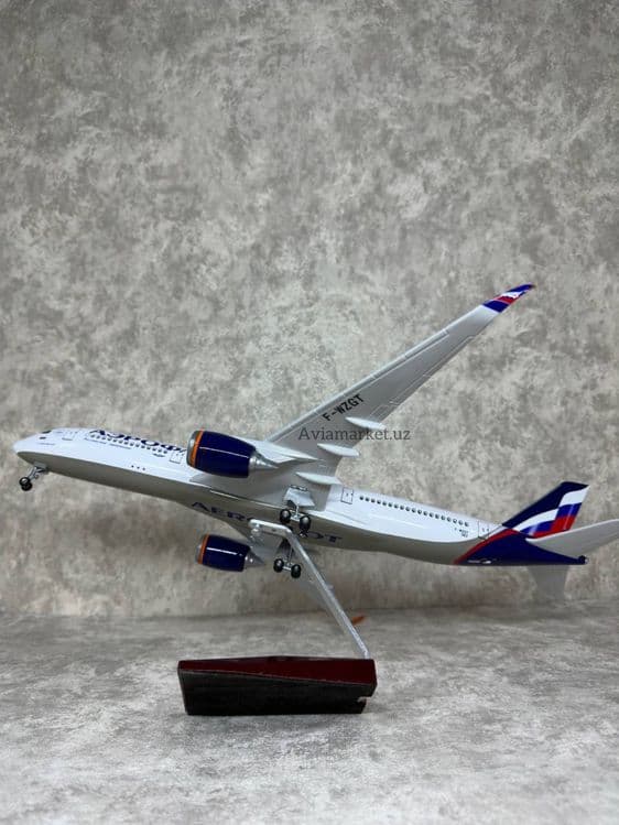 Самолет модель AIRBUS A350 (Аэрофлот Россия) с LED подсветкой — 7