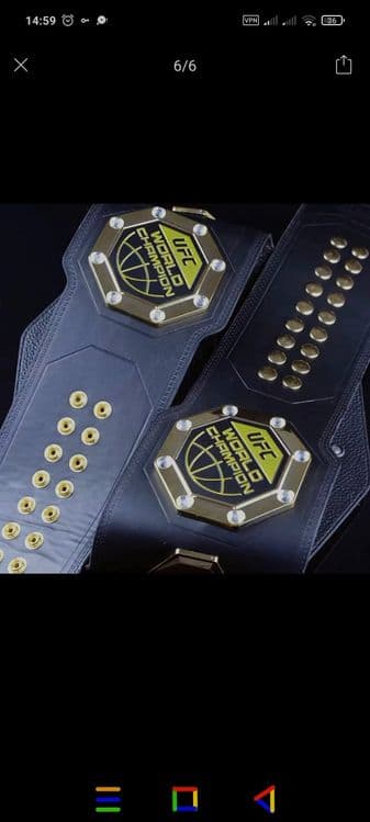 Чемпионский пояс UFC (реплика, подарочный вариант) — 4