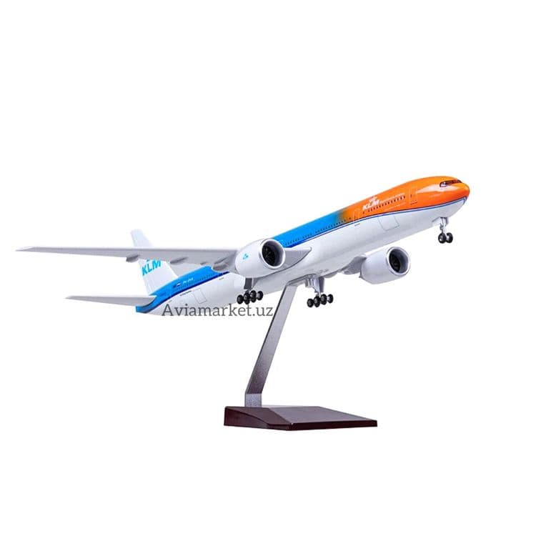 Самолет модель (Boeing-777-300) KLM с LED подсветкой — 1