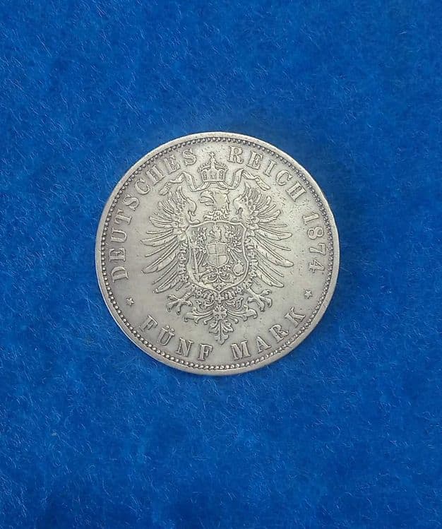 монета серебро Германия 1874год — 2