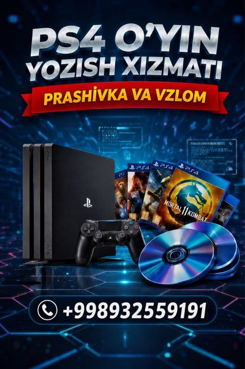 Playstation barcha turiga uyin ustanovka va proshivka xizmati — 1