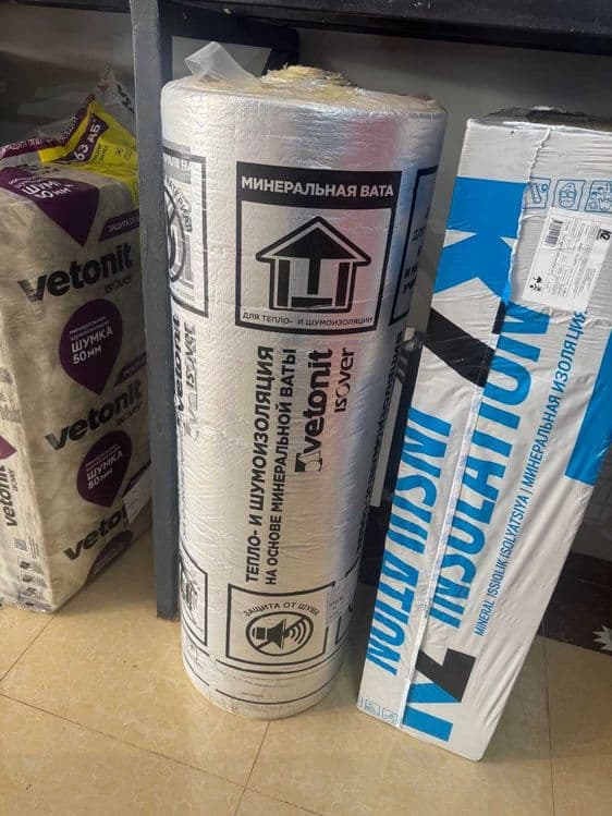 Vetonit isover 50x1200х14000 стекловата с алюминиевой фольгой фолгали — 4
