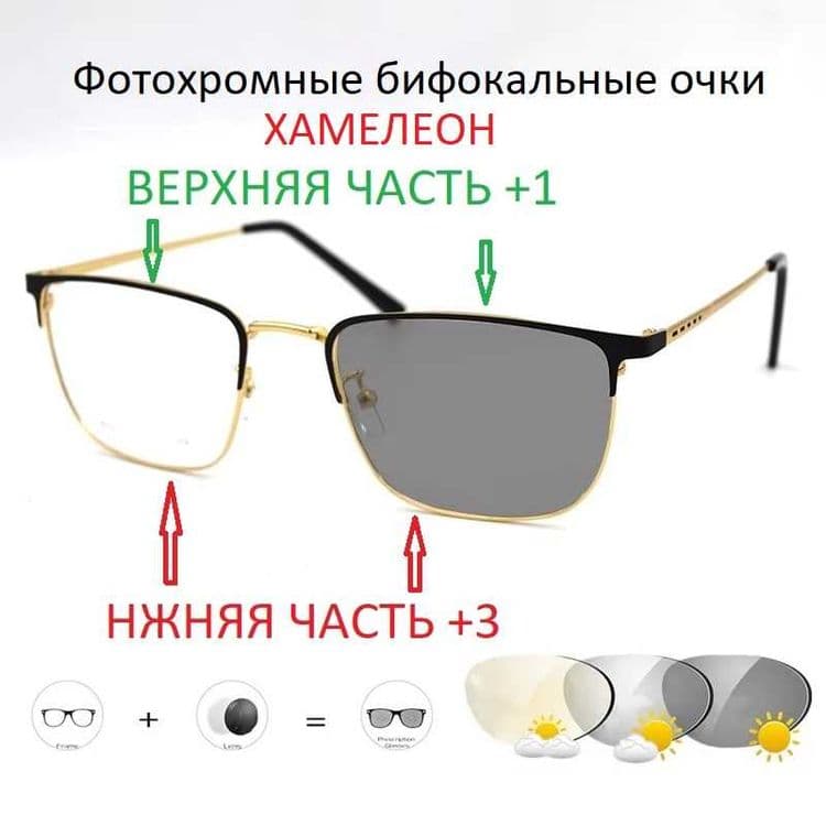 Очки оптические бифокальные на любые расстояния. — 2