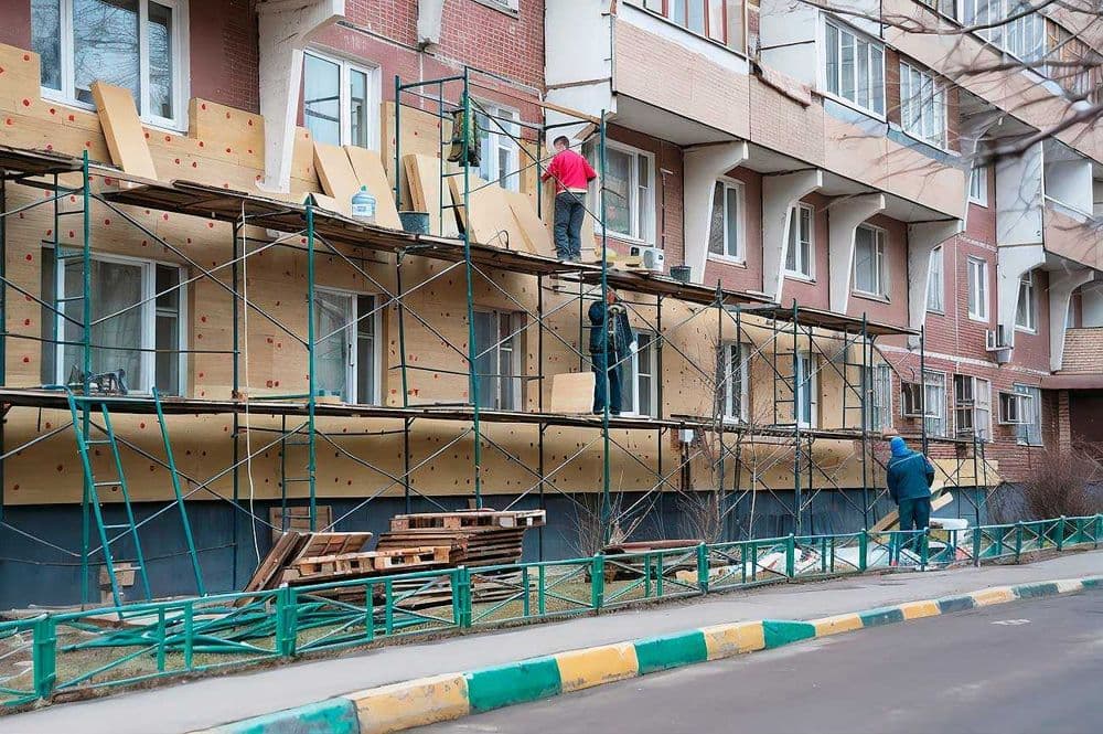 Делаем мокрый фасад Бригада фасадчики — 6