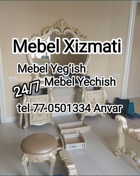 Mebel yechish usta yegʻishtrish Mebel tahlash Mebel Sochish Mebel Remo — 1