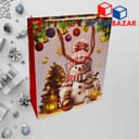 Yangi yil sovg'alari uchun archa rasmli 26x10x32 sm qog'oz paket