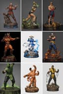 Статуэтки из Mortal Combat, Дедпул, league of legends и подставки