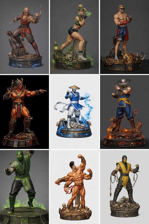 Статуэтки из Mortal Combat, Дедпул, league of legends и подставки — 1