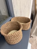 Вязаные корзины ручной работы на заказ