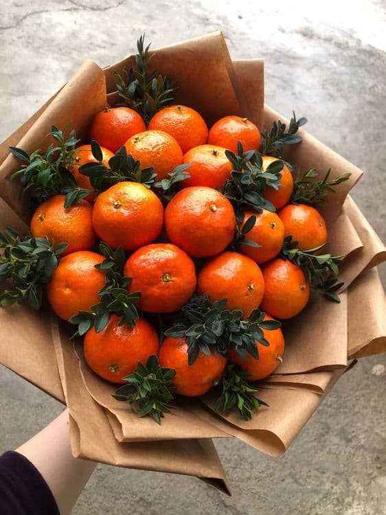 Букет из мандаринов mandarin buket Подарки для женщин Букет мандаринов — 1