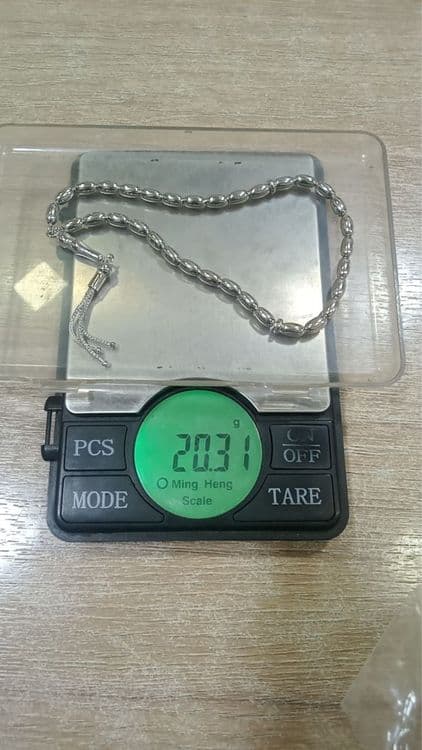kumush tasbeh sotiladi 925 proba Turkiya — 4