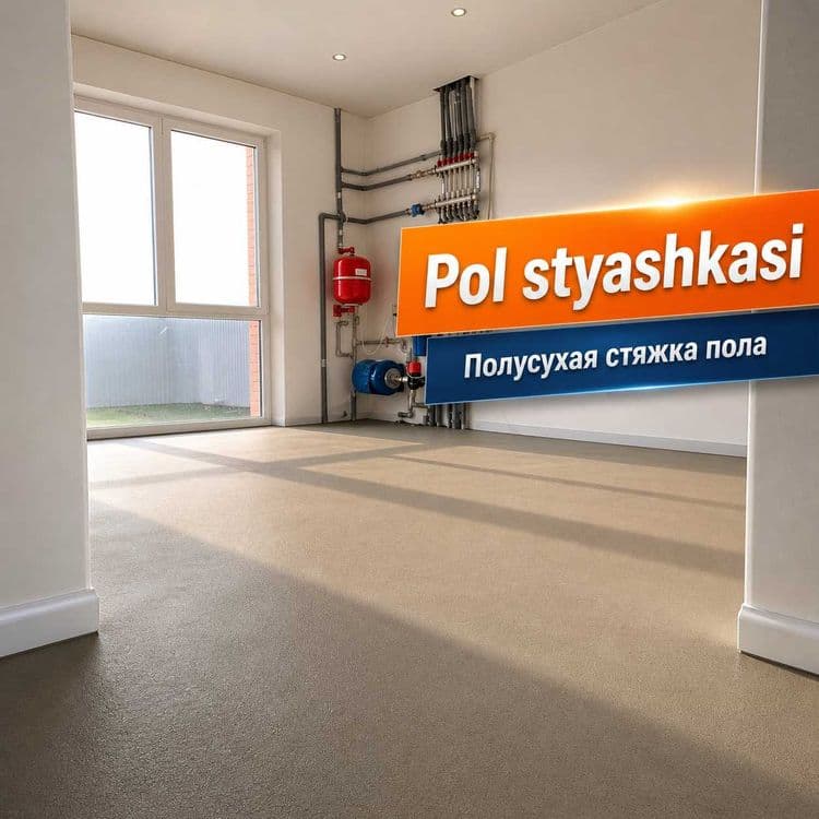 Полусухая стяжка за 1 день — 1
