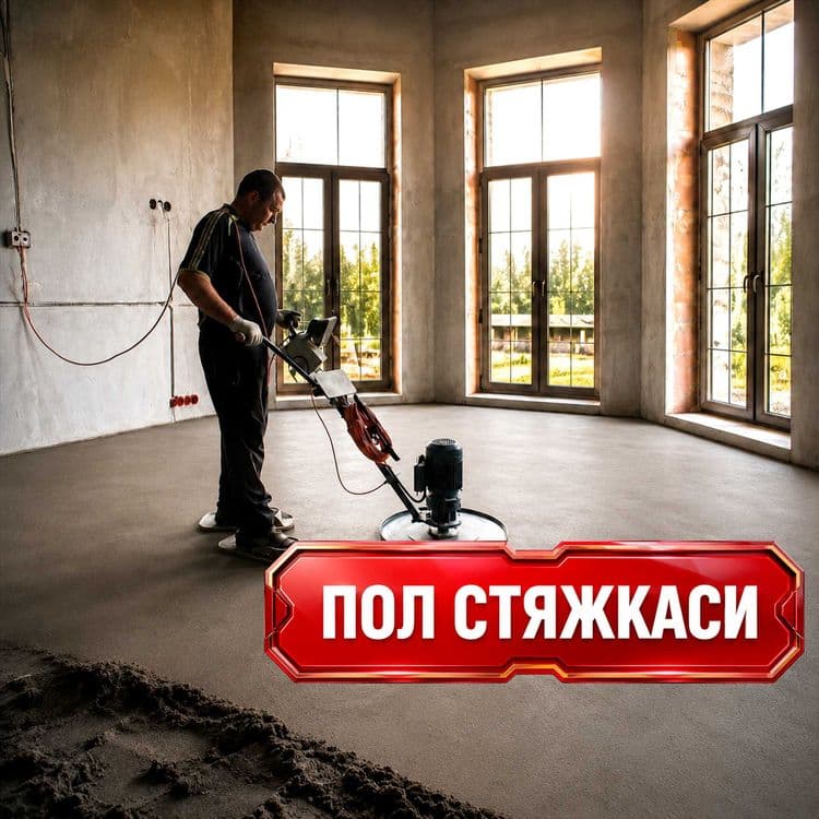 Professional pol styashkasi | Профессиональная стяжка пола — 1