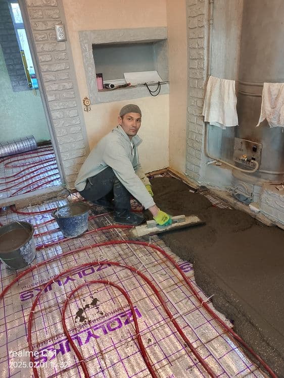 Стяшка наливной пол тратуар стяшка мастер опытный 20 лет — 1