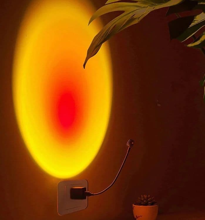 Sunset usb lamp лампа quyosh botishi 3hil chiroq солнце закат — 5