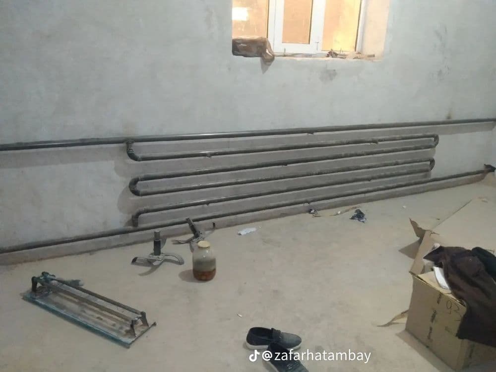 Газосварка сантехника отопительной системы. — 1