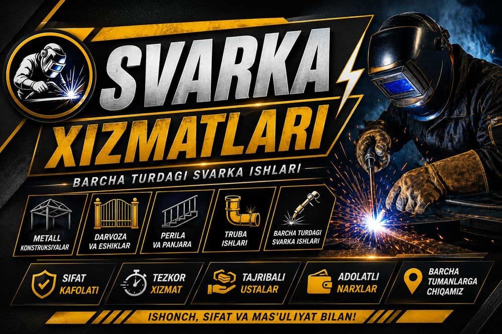 Svarshik - Svarshik Xizmati - Сварщик - Сварщик Хизмати — 1