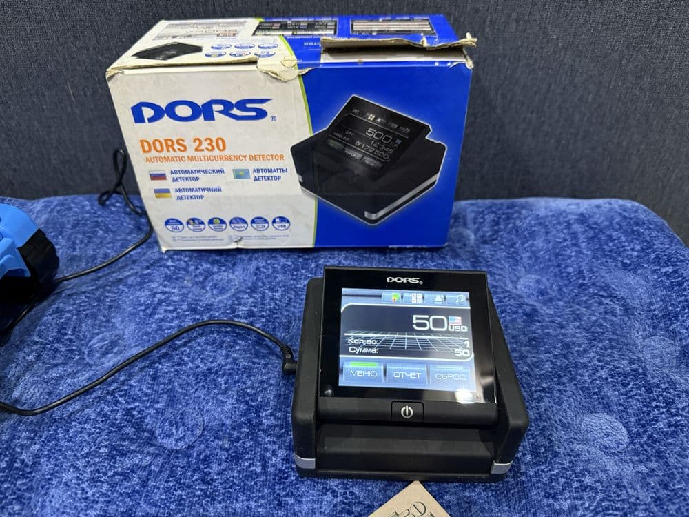 * DORS 230 смарт детектор валюты последняя модель с определением намин — 2