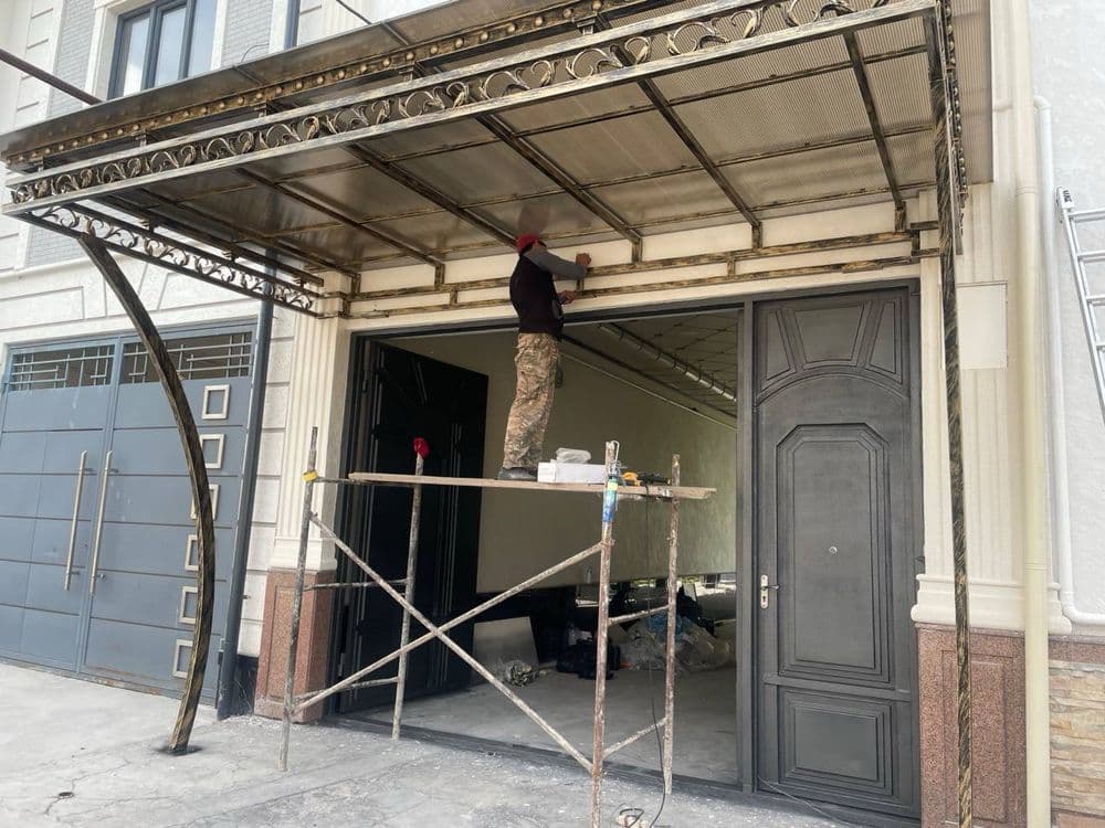 Дарваза, навес, решотка, перила, малярка қиламиза — 7