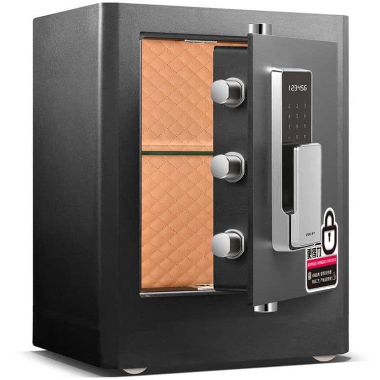 Seyf Deli Сейф Deli 4115G биометрический 510х380х340 56кг Скидки !!! — 3