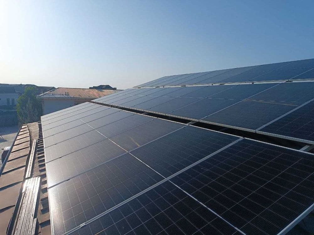 Quyosh panel podkluch ustanovka - установка солнечных панелей — 1