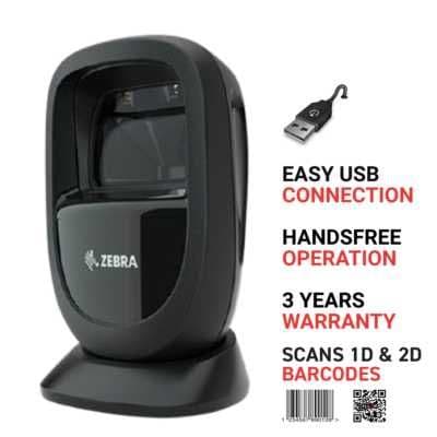 Сканер Zebra DS9308 — 2D/QR, настольный, оригинал (POSON) — 2