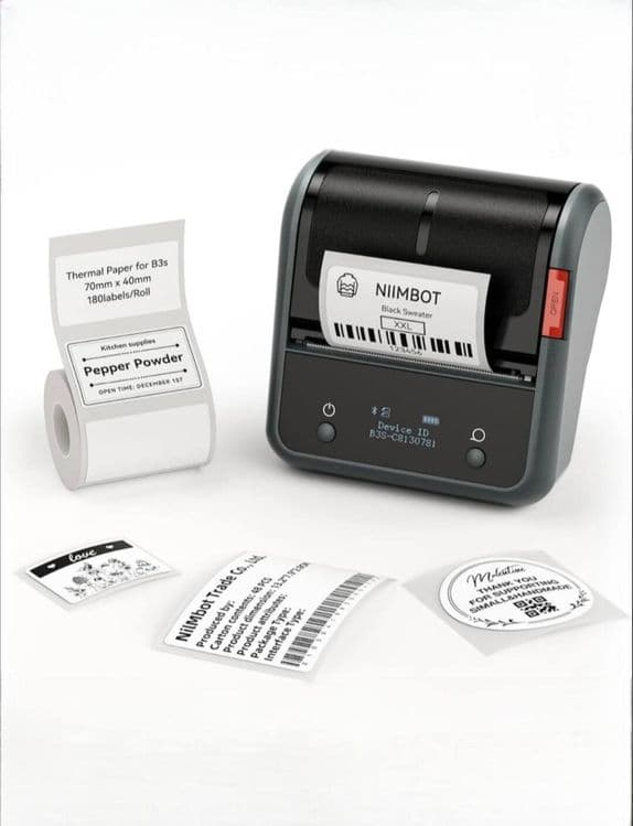 2D scanner barcode scanner, nimbot chek printer — 3