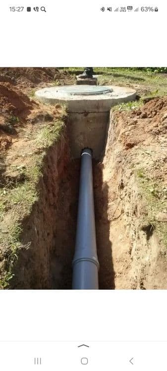 Копать Траншеи яма для канализация и водопровод — 7